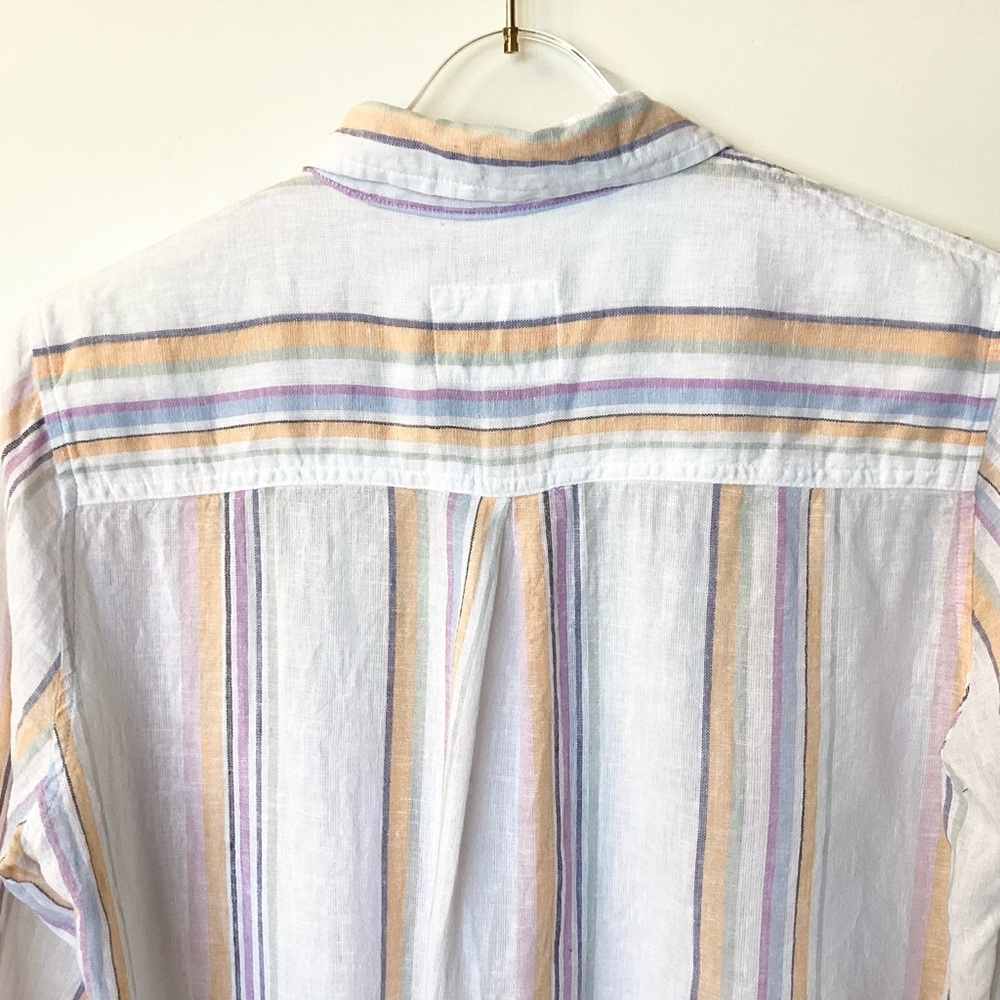 Rails Long Sleeve Linen Blend Charli Shirt - Meri… - image 7